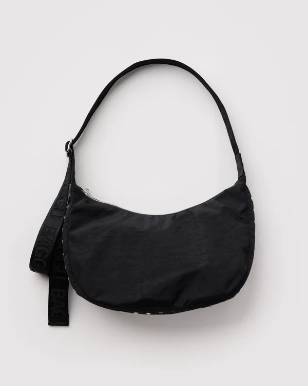 Medium Nylon Crescent Bag - Studs