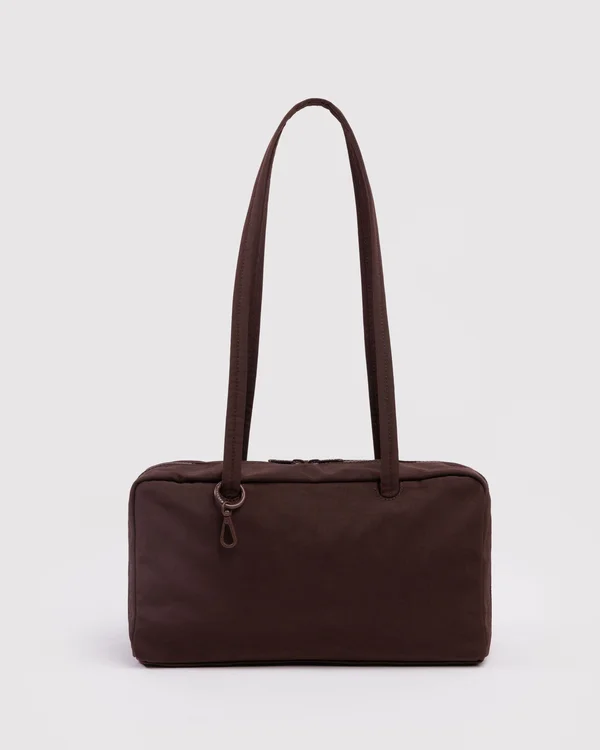 Nylon Bowler Bag - Coffee - Size: OS