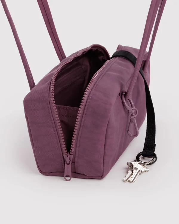 Small Nylon Bowler Bag - Wild Plum - Material: heavyweight-nylon