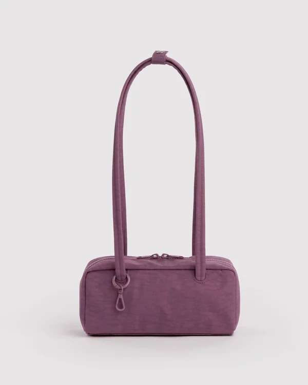Small Nylon Bowler Bag - Wild Plum - Material: heavyweight-nylon
