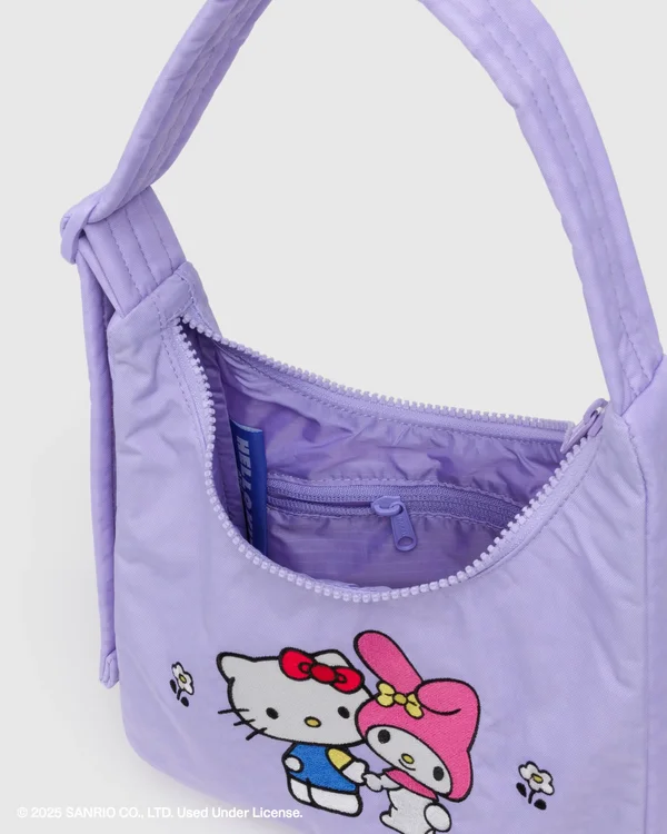 Mini Nylon Shoulder Bag - Sale - Embroidered Hello Kitty & My Melody