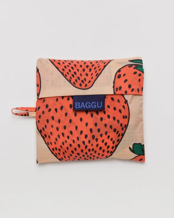 Standard Baggu - Strawberry - Material: ripstop-nylon