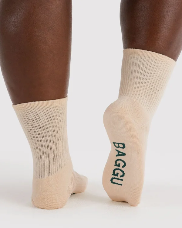 Ribbed Sock - Ecru