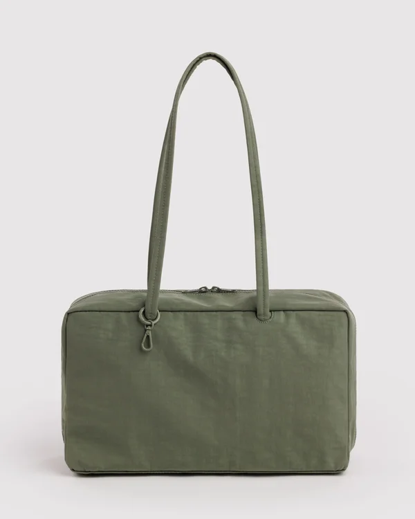 Medium Nylon Bowler Bag - Caper