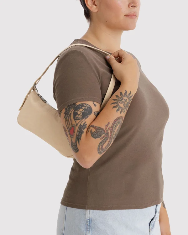 Nylon Pochette - Sale - Custard - Size: OS