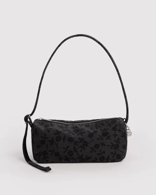 Nylon Loaf Bag - Charcoal Ditsy Floral