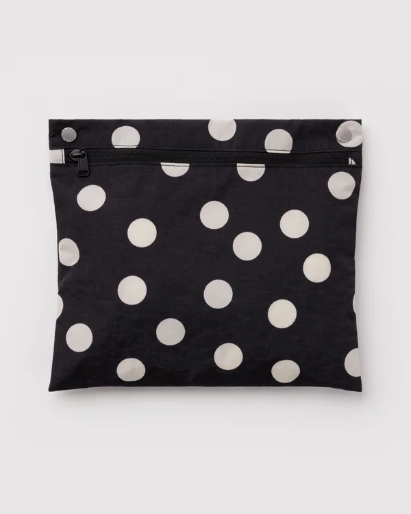 Cloud Carry-On - Black And Cream Polka Dot - Size: OS