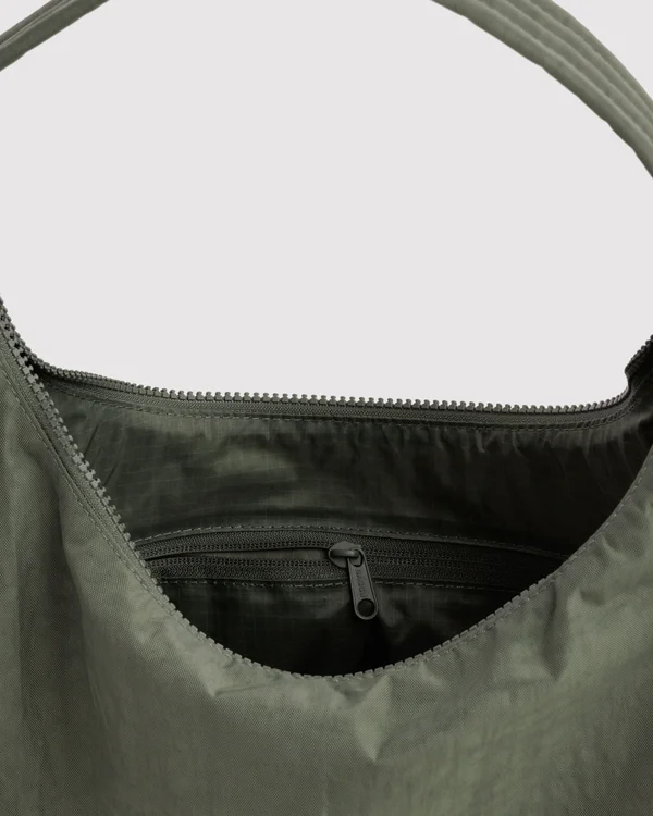 Nylon Shoulder Bag - Caper - Size: OS