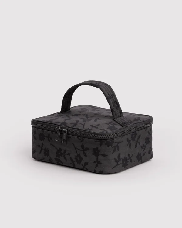 Small Cosmetic Case - Charcoal Ditsy Floral