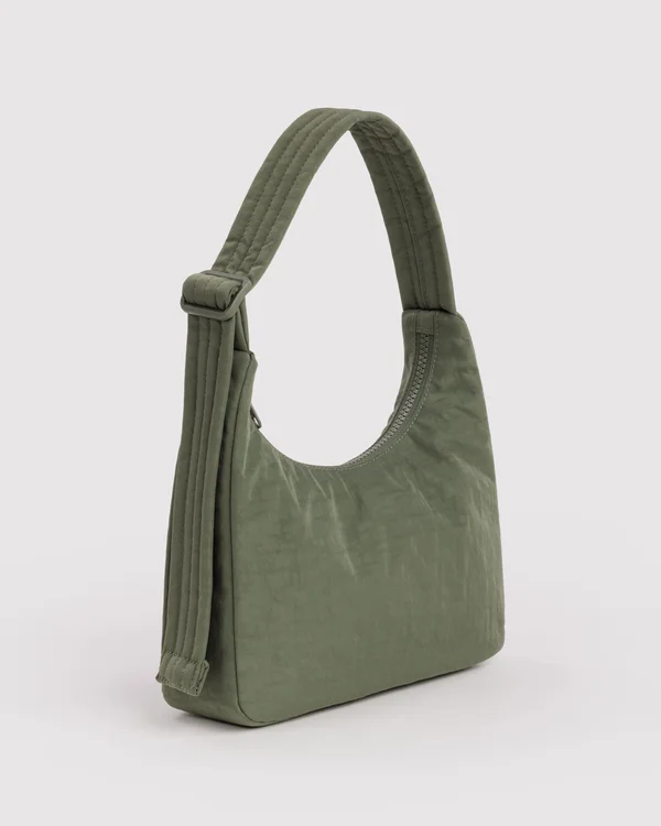 Mini Nylon Shoulder Bag - Caper - Size: OS