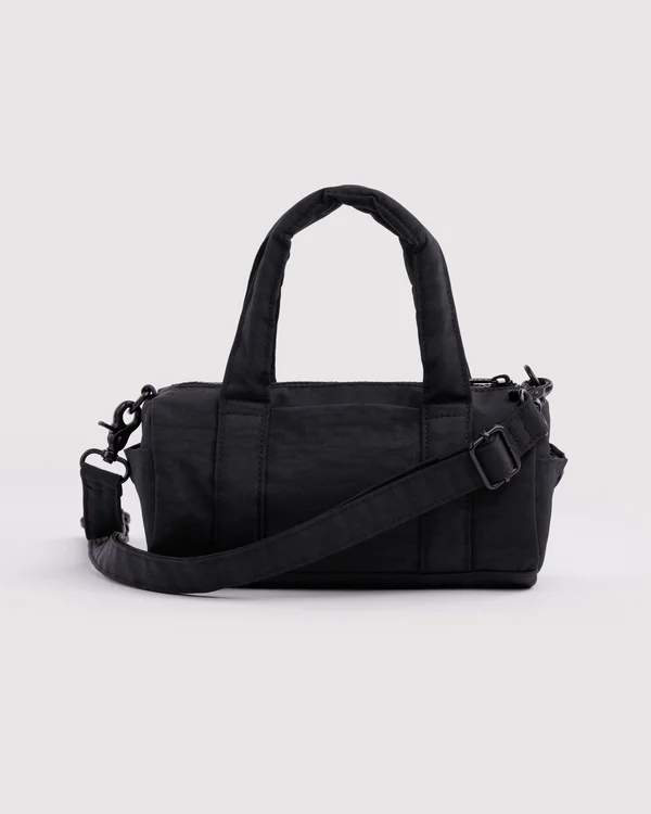 Small Nylon Duffle Bag - Black - Material: heavyweight-nylon