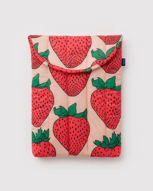 Puffy Laptop Sleeve 13"/14" - Strawberry