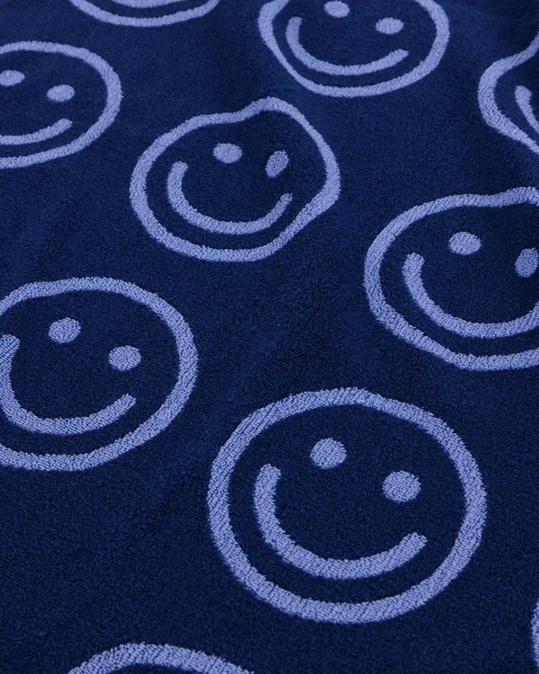 Bath Towel - Happy Blue - Material: organic-cotton